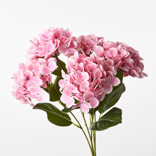 Hydrangea Artificial Bush in Fuschia 50cm
