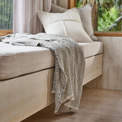 Eadie Lifestyle - Angler Reversible Throw - Soft Blue/Off White