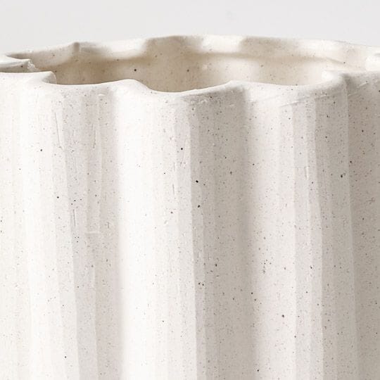 Verdelle Ceramic Pot in White 15cm