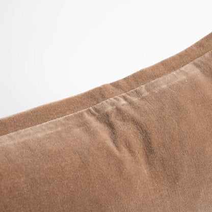 Evelyn Velvet Feathered Cushion - Natural 50x50cm