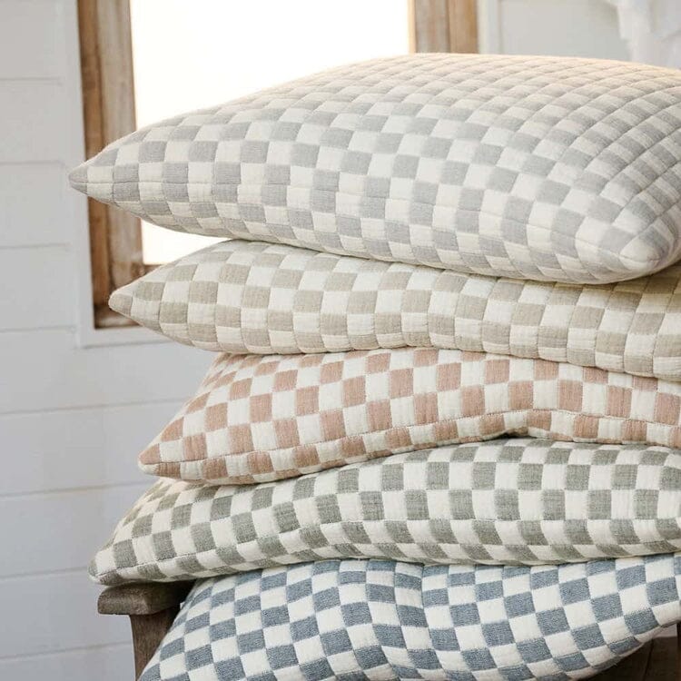Gambit Lumbar Cushion - Off White/Silver 40x60cm