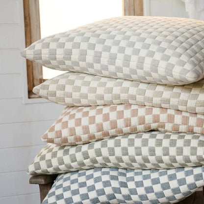 Gambit Lumbar Cushion - Off White/Silver 40x60cm