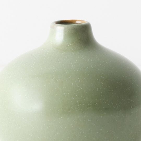 Isola Ceramic Vase in Olive 10cm