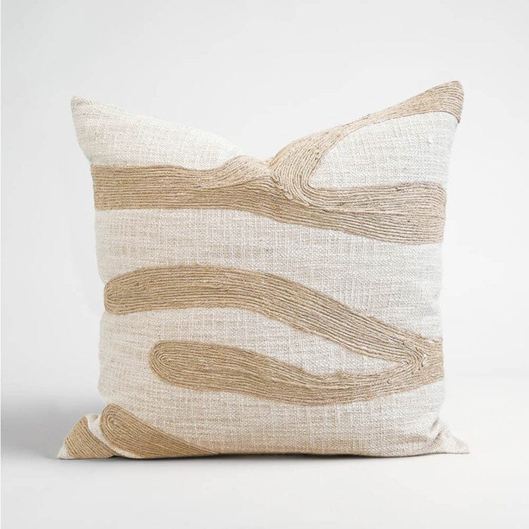 Zanth Feathered Cushion - Ivory/Natural 50x50cm