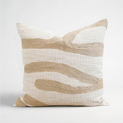 Zanth Feathered Cushion - Ivory/Natural 50x50cm