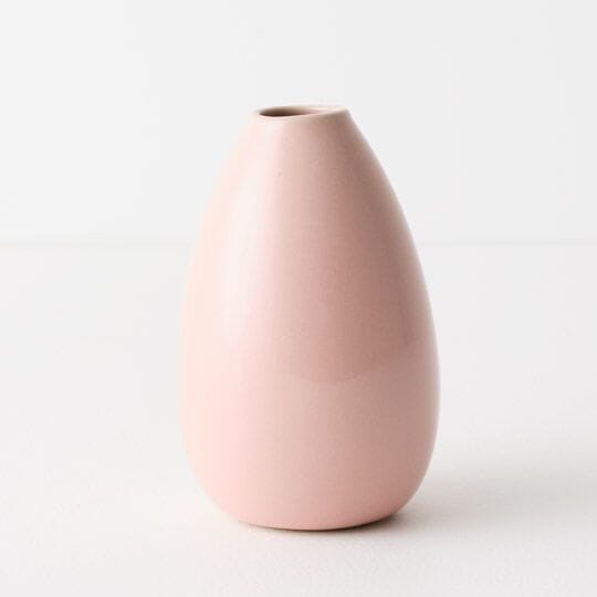 Isola Ceramic Vase in Blush 13cm
