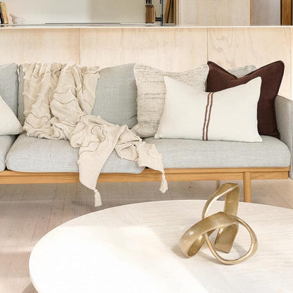 Eadie Lifestyle - Lamond Linen Throw - Ivory/Natural 190cm