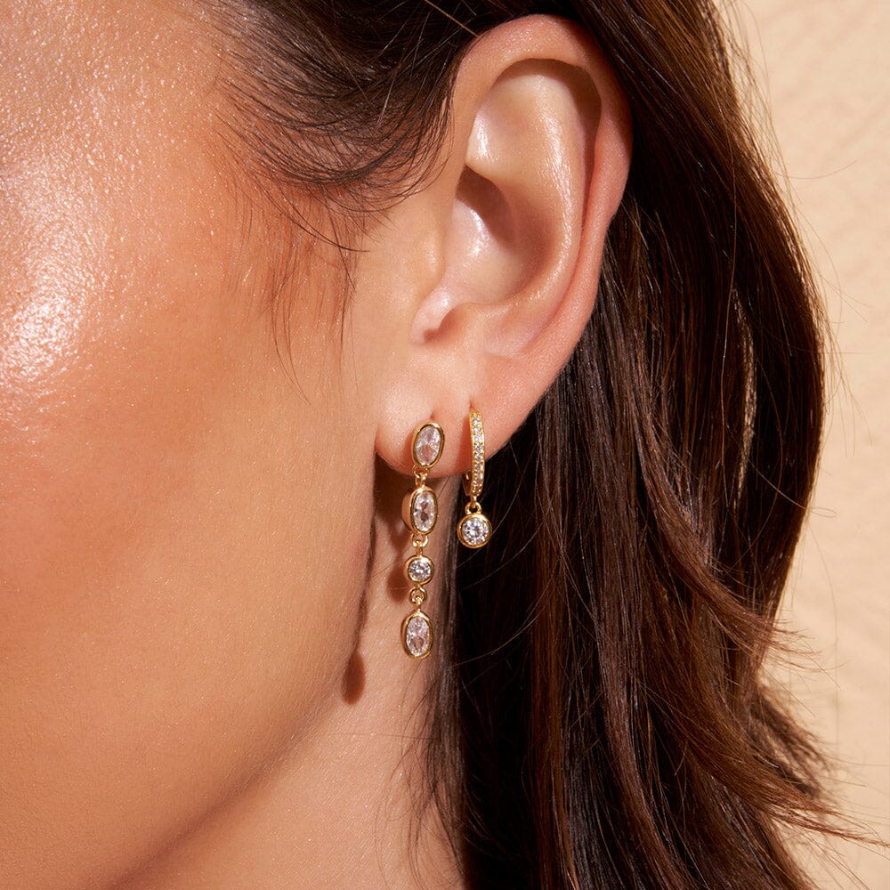 Arms of Eve - Isadora Gold Earrings Stone