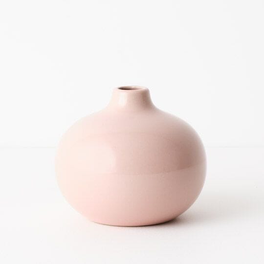 Isola Ceramic Vase in Blush 12cm
