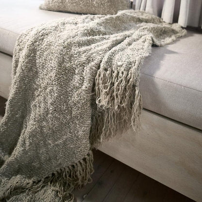 Eadie Lifestyle - Wabi Throw - 100% Recycled Linen - Natural 170cm