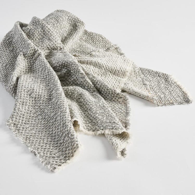 Eadie Lifestyle - Angler Reversible Throw - Soft Blue/Off White
