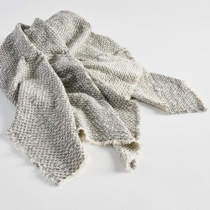 Eadie Lifestyle - Angler Reversible Throw - Soft Blue/Off White