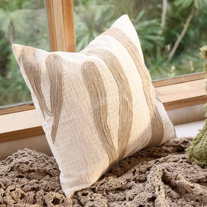 Zanth Feathered Cushion - Ivory/Natural 50x50cm