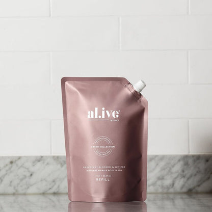Al.ive Hand &amp; Body Wash Refill 1 Ltr - Raspberry Blossom &amp; Juniper