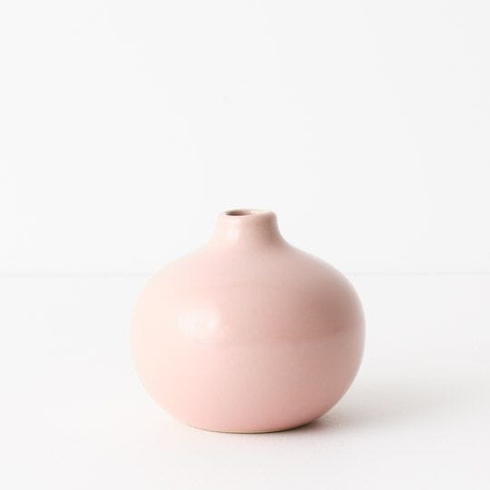 Isola Ceramic Vase in Blush 10cm