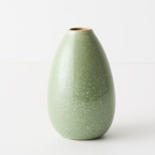 Isola Ceramic Vase in Olive 13cm