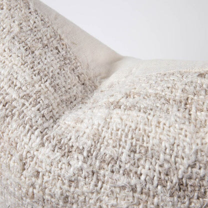 Wabi Cushion - 100% Recycled Linen - Ivory 50x50cm