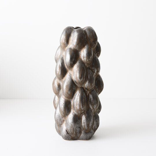 Pisa Ceramic Vase in Copper 34cm