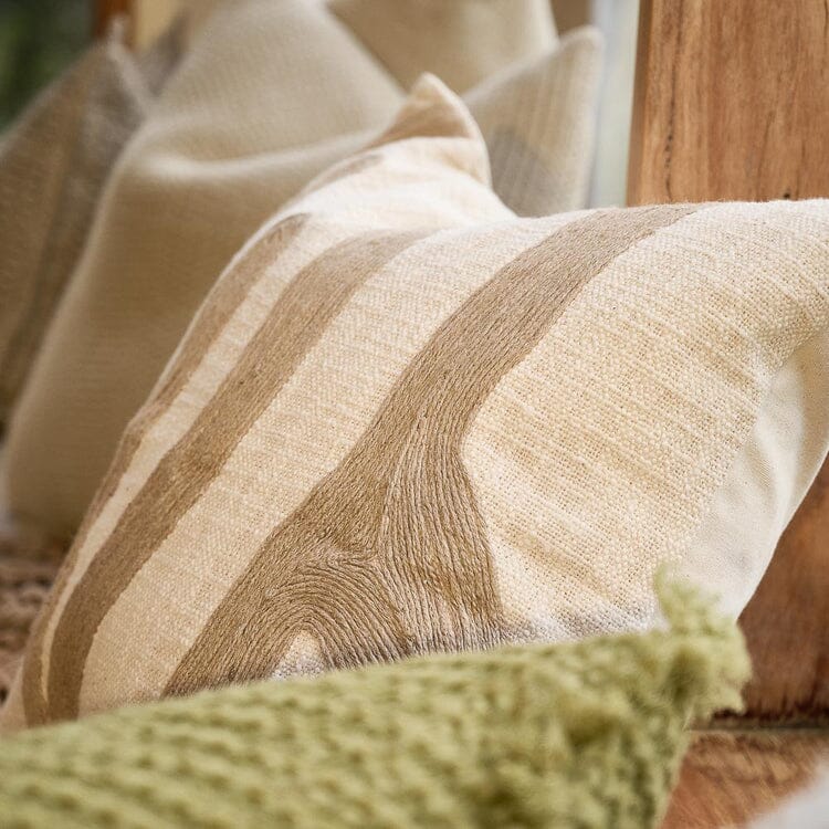 Zanth Feathered Cushion - Ivory/Natural 50x50cm
