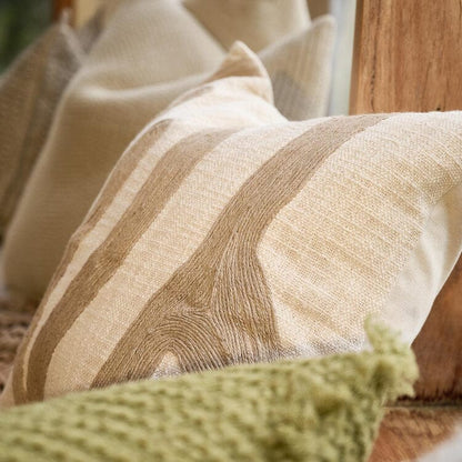 Zanth Feathered Cushion - Ivory/Natural 50x50cm