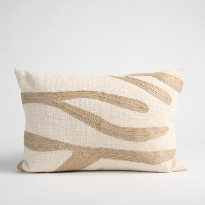 Zanth Feathered Cushion - Ivory/Natural 40x60cm