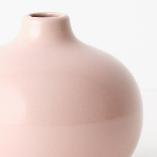 Isola Ceramic Vase in Blush 12cm