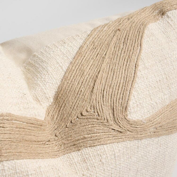 Zanth Feathered Cushion - Ivory/Natural 40x60cm