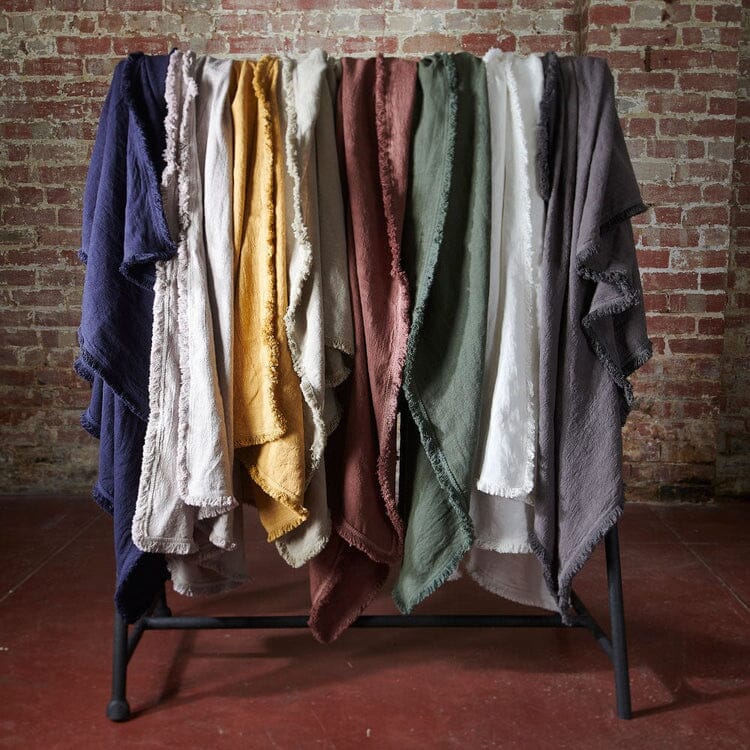 Eadie Lifestyle - Luca Boho Linen Throw - Natural 200cm