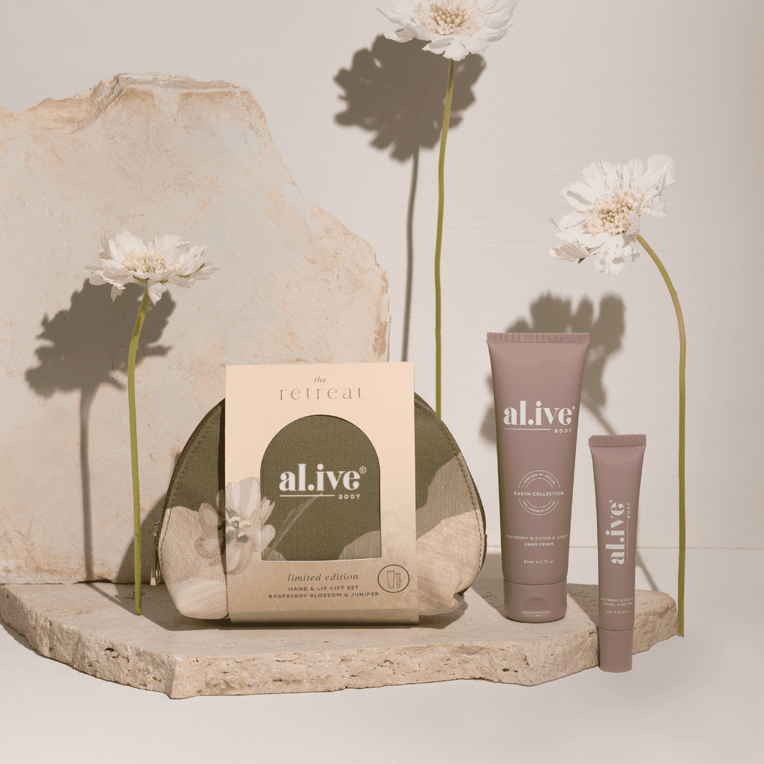 Al.ive Body - Hand &amp; Lip Gift Set - Raspberry Blossom &amp; Juniper