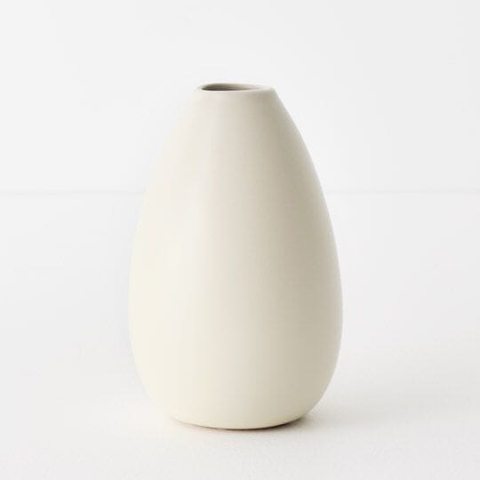 Isola Ceramic Vase in Off-White 13cm