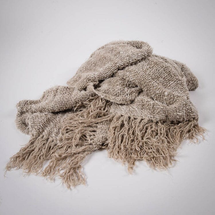 Eadie Lifestyle - Wabi Throw - 100% Recycled Linen - Natural 170cm