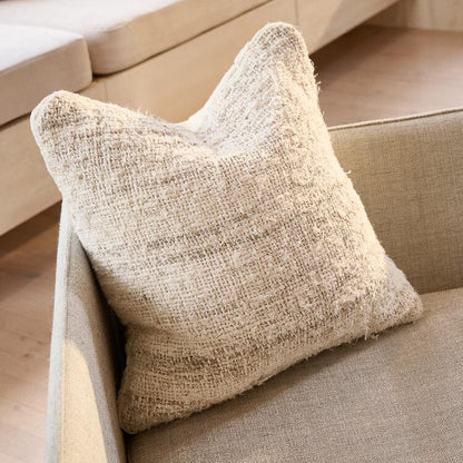 Wabi Cushion - 100% Recycled Linen - Ivory 50x50cm