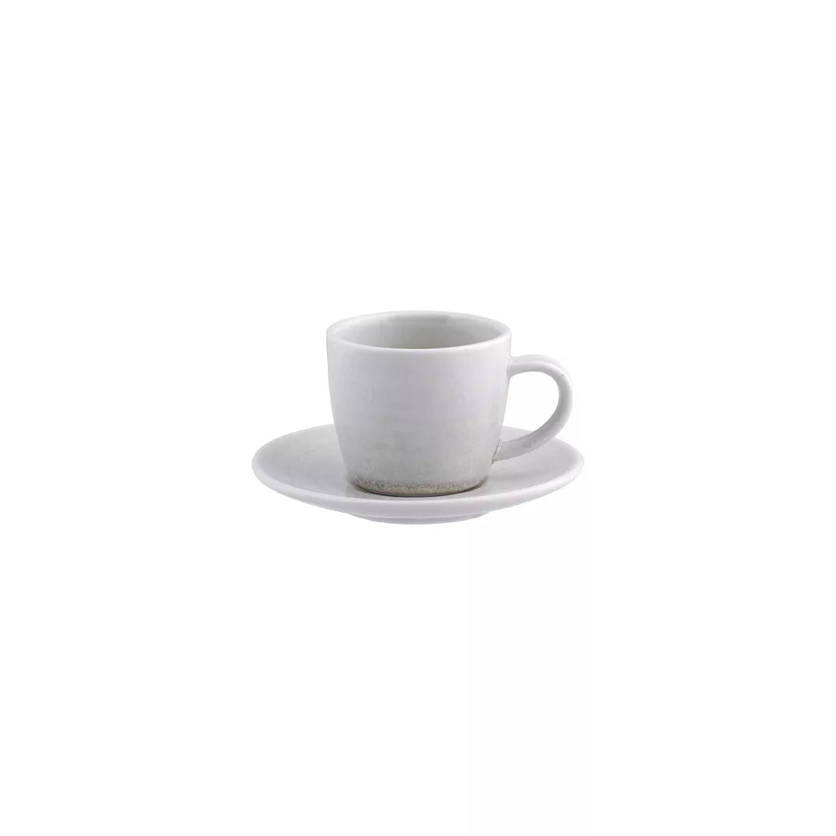 Indigo Ceramic Espresso Cup W/ Saucer in White Bleed
