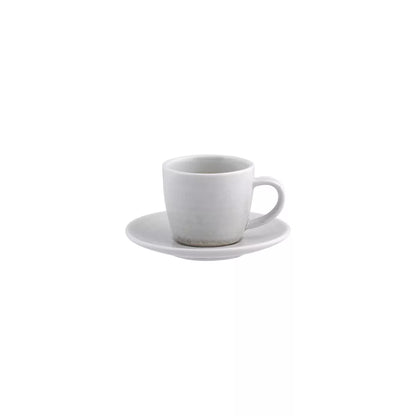 Indigo Ceramic Espresso Cup W/ Saucer in White Bleed