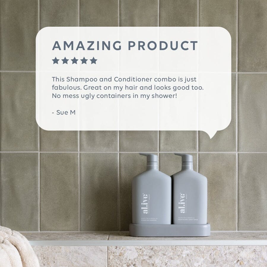 Al.ive Body - Shampoo &amp; Conditioner Duo - White Tea &amp; Argan Oil