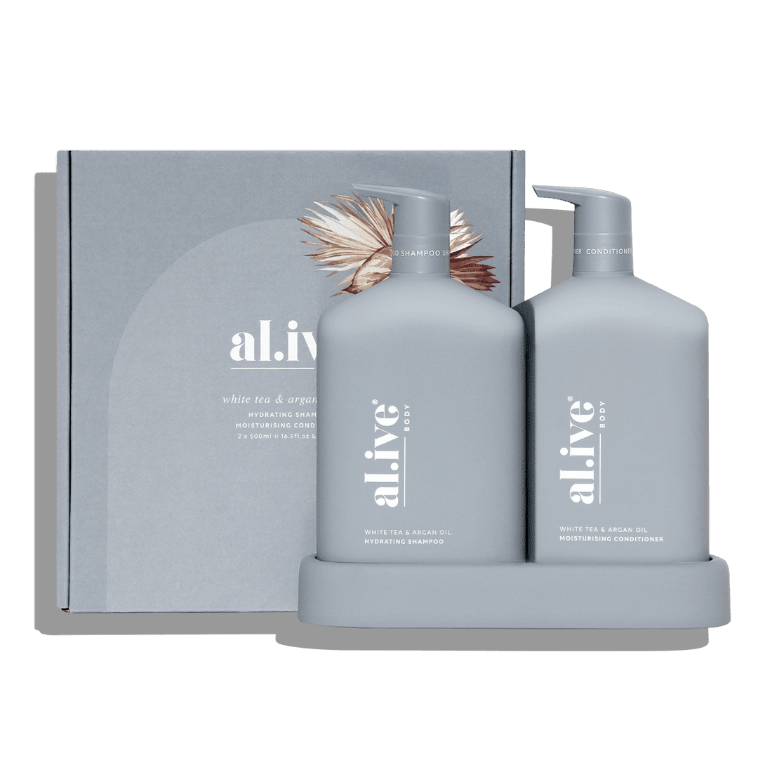 Al.ive Body - Shampoo &amp; Conditioner Duo - White Tea &amp; Argan Oil