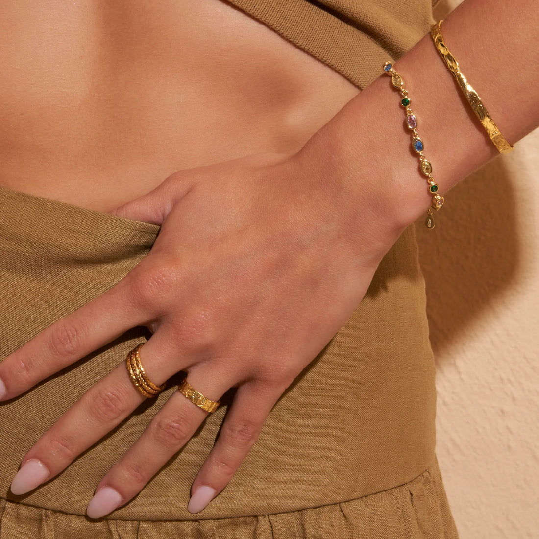 Arms of Eve - Isadora Gold Bracelet Multi