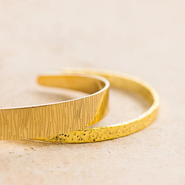 Indigo & Wolfe - Azalea Gold Cuff Bracelet