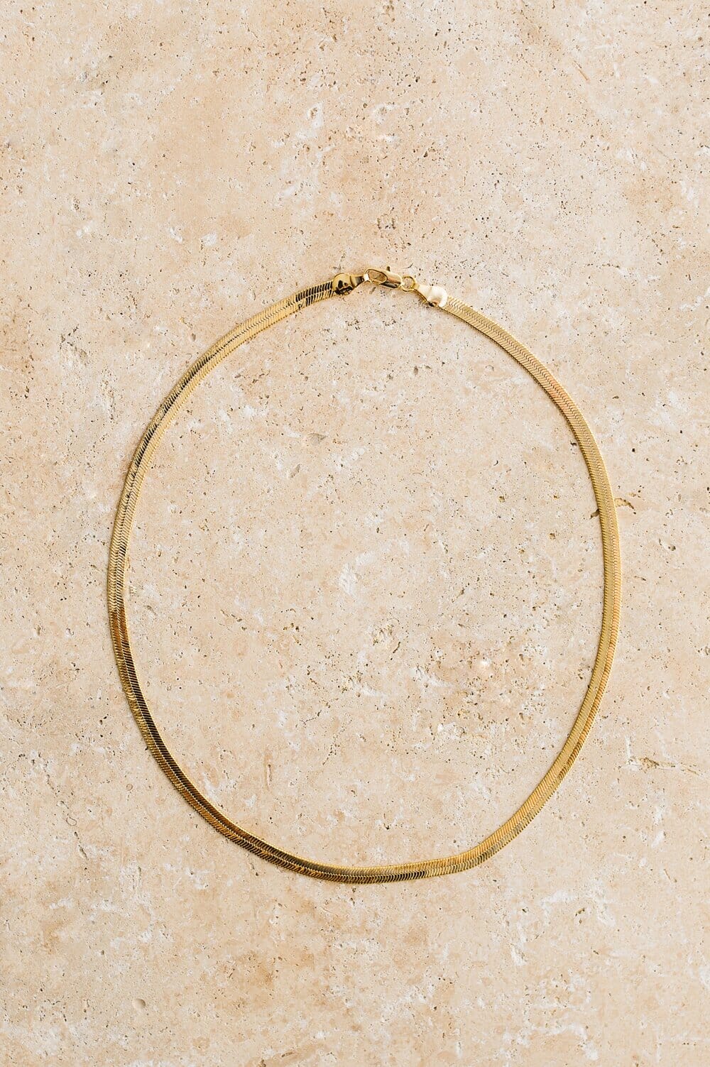 Indigo &amp; Wolfe - Snake Choker Bone Gold Necklace