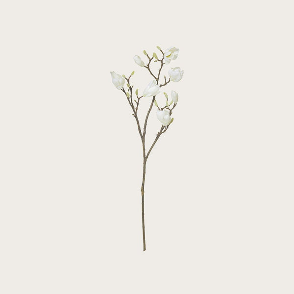 Japanese Magnolia Artificial Branch in White