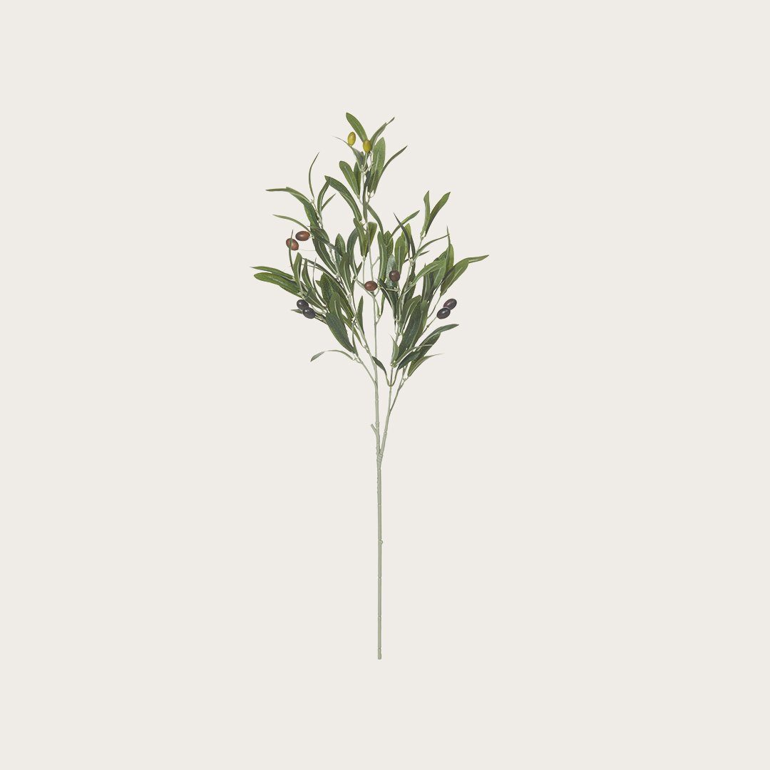 Olive Artificial Spray in Dark Green 90cm