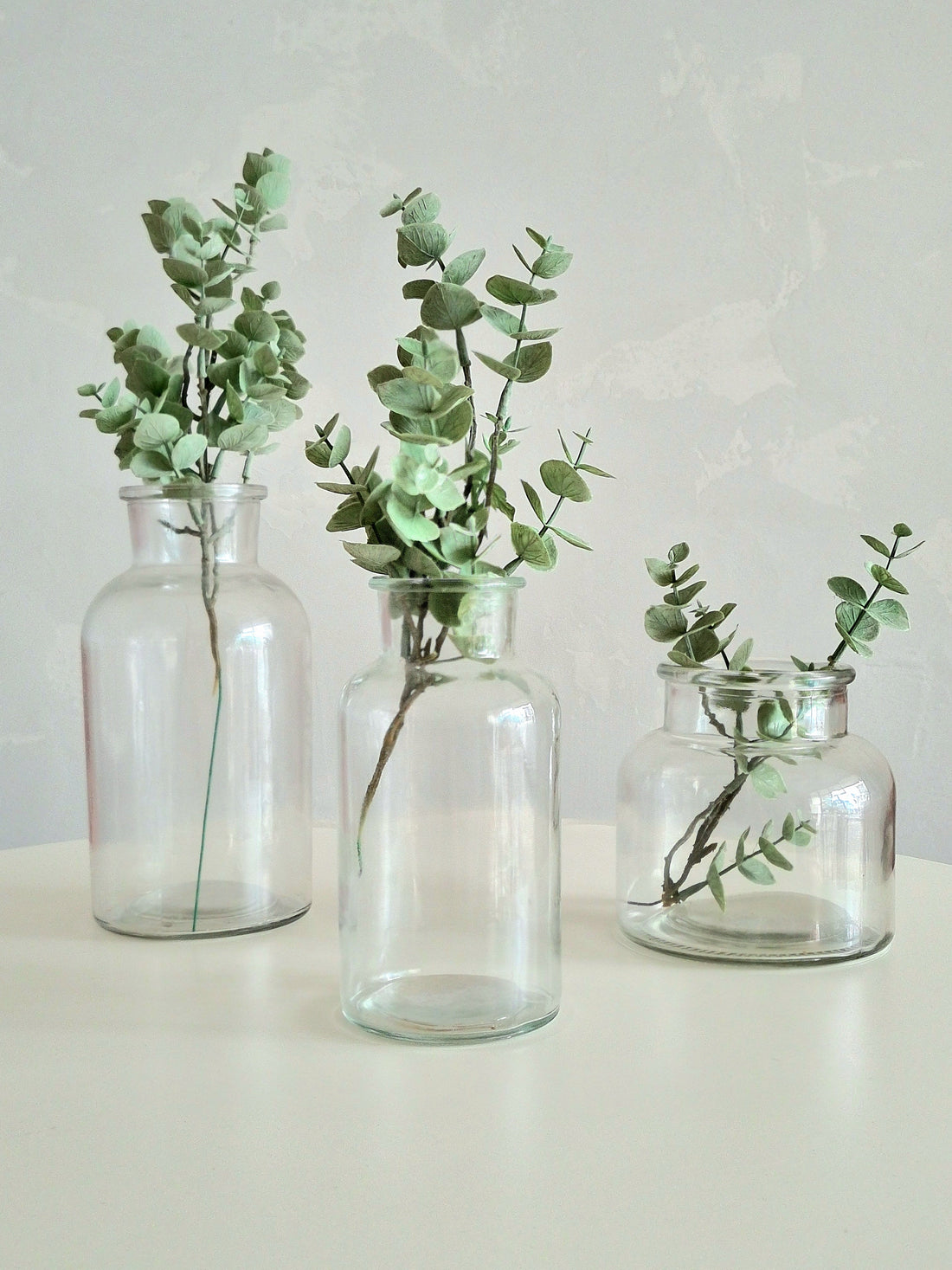 Recycled Wide Apothecary Glass Vase - Buy 1 Get 1 Free Sale