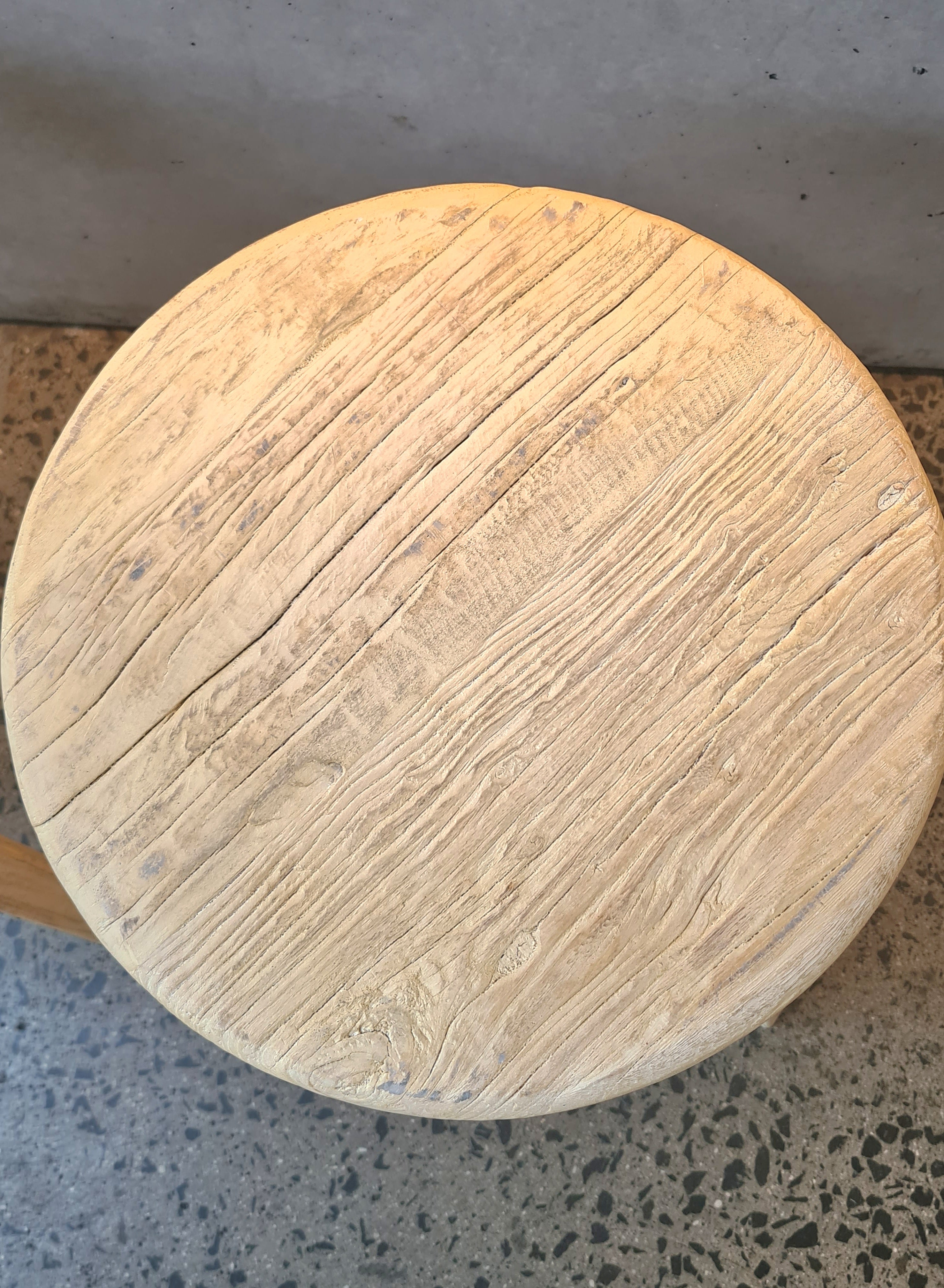 Alto Round Wood Bar Stool Natural (Save 16%)