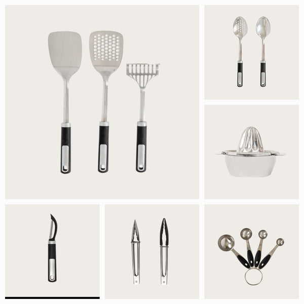 10 Piece Stainless Steel Cooking Utensil Set