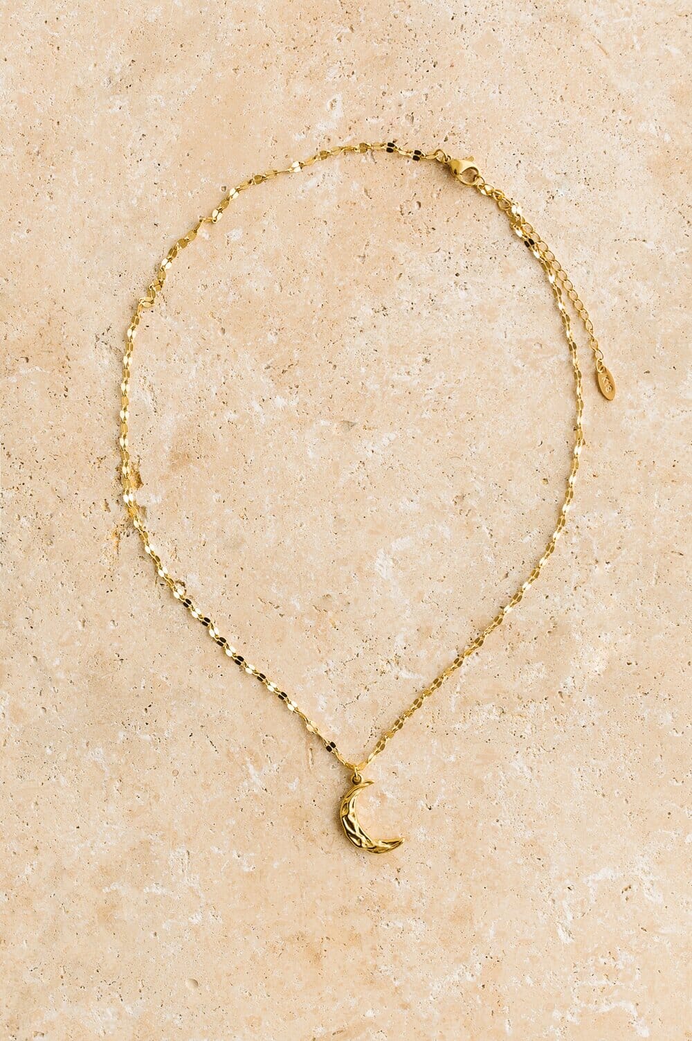 Indigo &amp; Wolfe - Eclipse Gold Necklace W/ Gold Crest Pendant