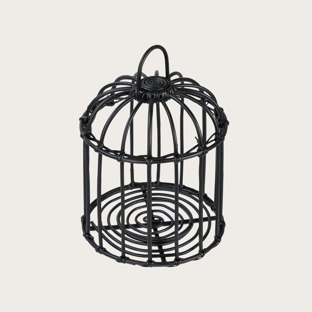 Kai Large Rattan Lantern in Black
