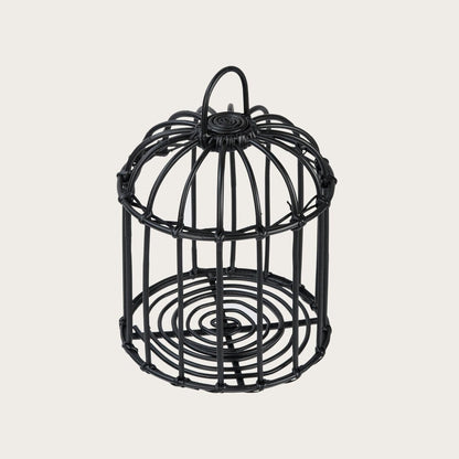 Kai Medium Rattan Lantern in Black