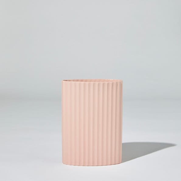 Ripple Oval Vase in Icy Pink - Small (Save 22%)