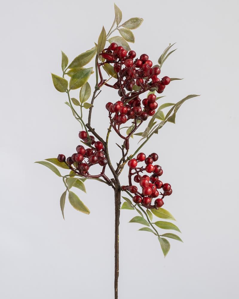 Berry Artificial Spray in Burgundy 37.5cm