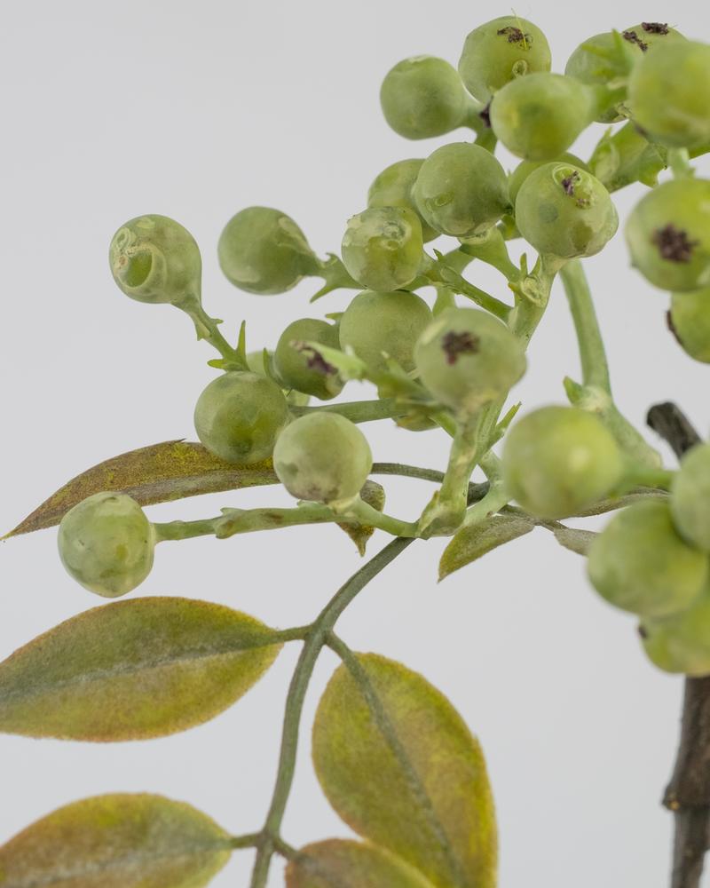 Berry Artificial Spray in Green 37.5cm